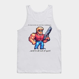 Duke Nukem Kick Ass Pixel Art Tank Top